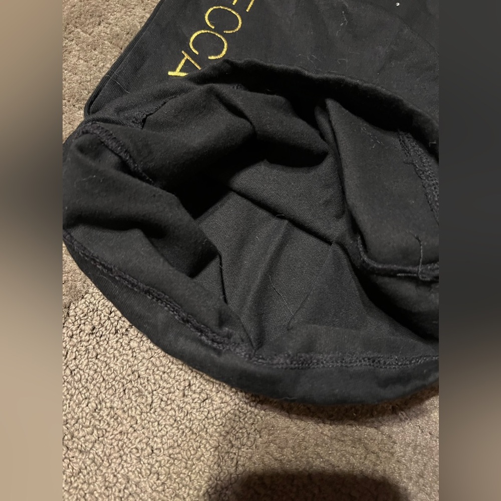 Rebecca Minkoff Dust Bag Black Fabric Gold Metallic Lettering Storage Designer - Picture 5 of 7